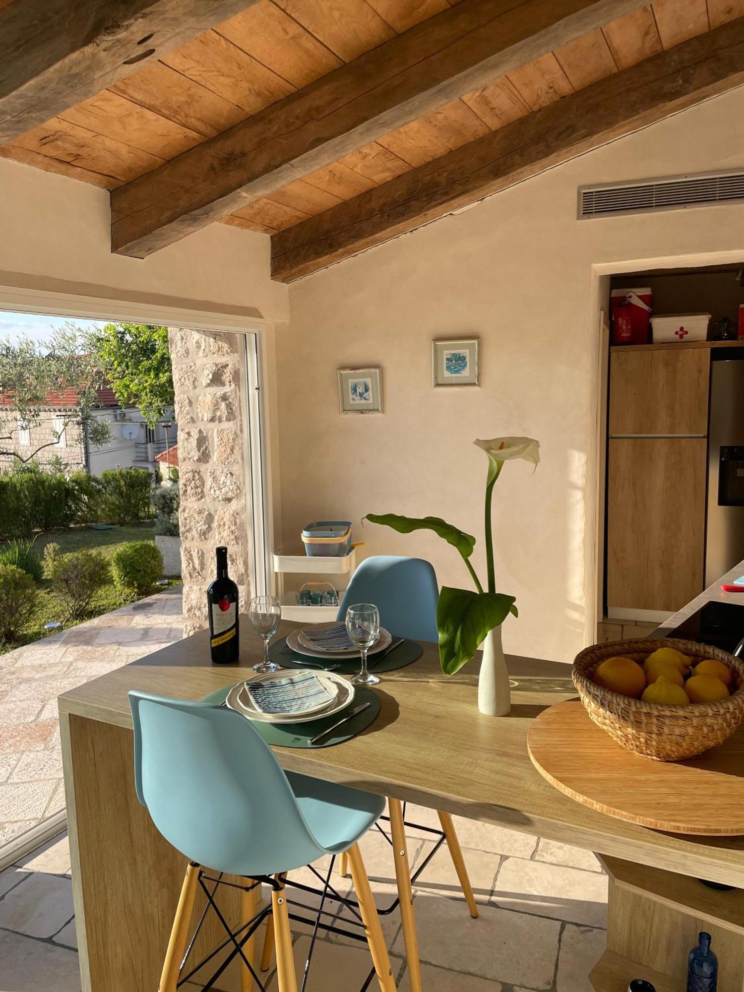 Charming Sea View "Villa Divine" - 2Min From The Sea Lopud Bagian luar foto