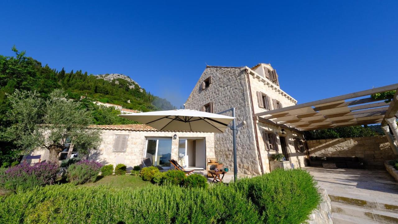 Charming Sea View "Villa Divine" - 2Min From The Sea Lopud Bagian luar foto
